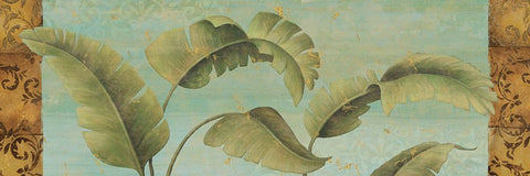 Palm Dance I Black Modern Wood Framed Art Print by Zaccheo, John