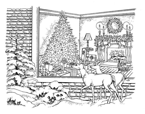 Holiday 1 White Modern Wood Framed Art Print with Double Matting by Boehme, Nicky