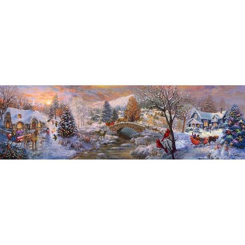 To Grandmaâ€™s House We Go Black Modern Wood Framed Art Print by Boehme, Nicky