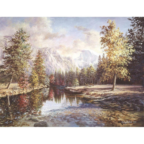 High Sierras White Modern Wood Framed Art Print by Boehme, Nicky
