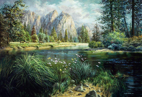 Springtime Abounds White Modern Wood Framed Art Print with Double Matting by Boehme, Nicky