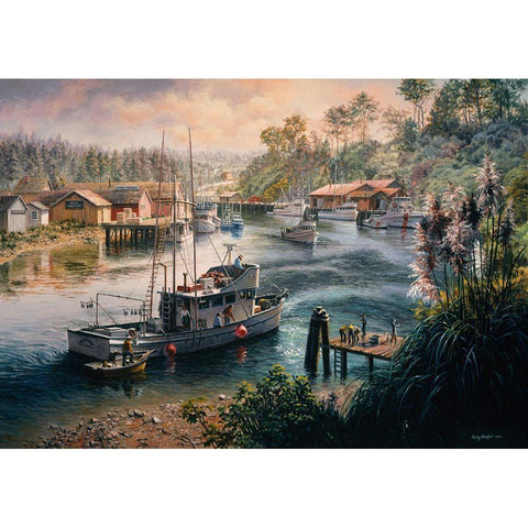 Deep Sea Readiness White Modern Wood Framed Art Print by Boehme, Nicky