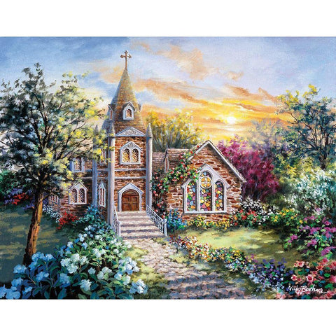 Charming Tranquility II Black Modern Wood Framed Art Print by Boehme, Nicky
