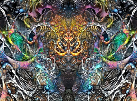 Cernunnos Black Ornate Wood Framed Art Print with Double Matting by Gavidia, Pedro