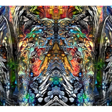 Emerging Gold Ornate Wood Framed Art Print with Double Matting by Gavidia, Pedro