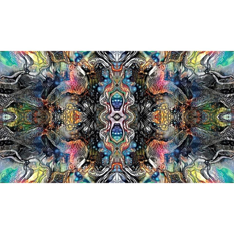 Mind Reactor Black Modern Wood Framed Art Print by Gavidia, Pedro