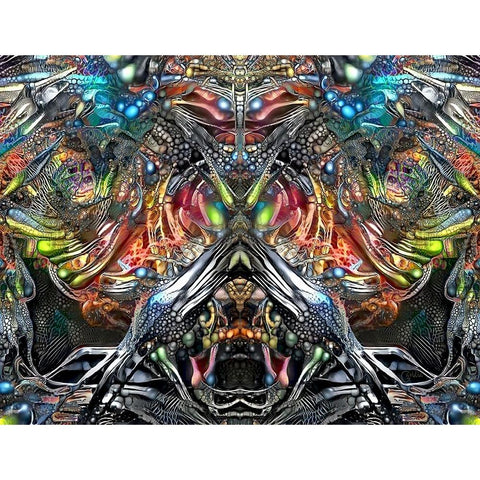 Offender Black Modern Wood Framed Art Print by Gavidia, Pedro
