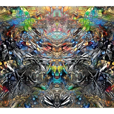 Resurrection Black Modern Wood Framed Art Print by Gavidia, Pedro