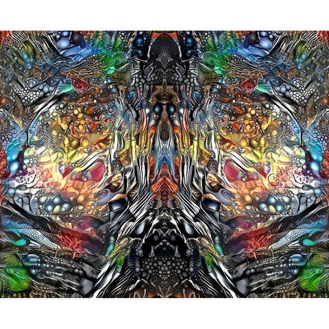 The Color of Wisdom Black Modern Wood Framed Art Print with Double Matting by Gavidia, Pedro