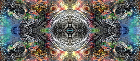 The Origin of the Universe White Modern Wood Framed Art Print with Double Matting by Gavidia, Pedro