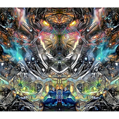 Wild White Modern Wood Framed Art Print by Gavidia, Pedro