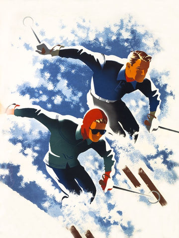 Jantzen by Binder Black Ornate Wood Framed Art Print with Double Matting by Print Collection