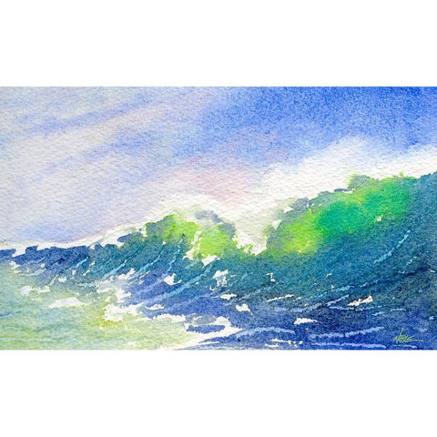 Curl White Modern Wood Framed Art Print by Randy Noble Fine Art