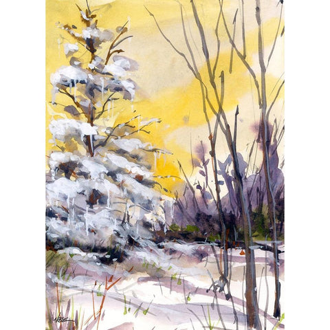 Yellow Dawn Black Modern Wood Framed Art Print by Randy Noble Fine Art