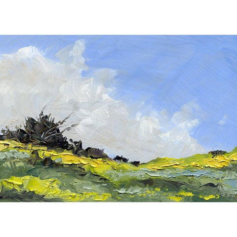 Spring Showers Gold Ornate Wood Framed Art Print with Double Matting by Randy Noble Fine Art