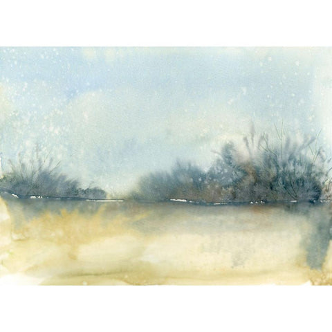 Sunny Fog White Modern Wood Framed Art Print by Randy Noble Fine Art