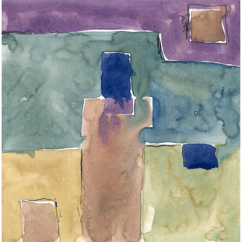 Passages White Modern Wood Framed Art Print by Randy Noble Fine Art