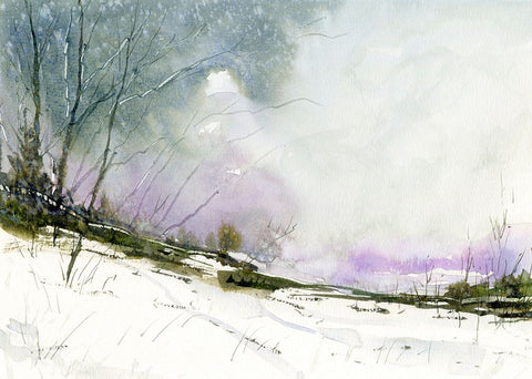 Pine Ridge Black Ornate Wood Framed Art Print with Double Matting by Randy Noble Fine Art