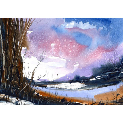 Effortless Gaze White Modern Wood Framed Art Print by Randy Noble Fine Art