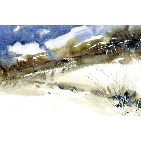 Rain Dance Gold Ornate Wood Framed Art Print with Double Matting by Randy Noble Fine Art