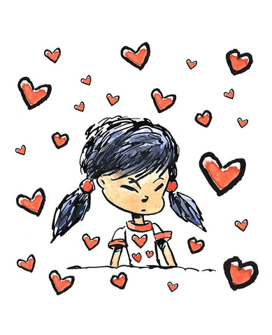 My Crush White Modern Wood Framed Art Print with Double Matting by Randy Noble Fine Art