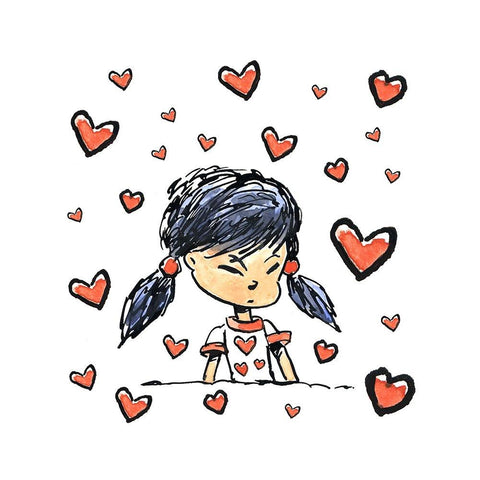 My Crush Black Modern Wood Framed Art Print by Randy Noble Fine Art