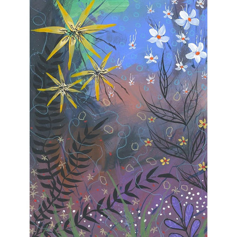 Power Garden Gold Ornate Wood Framed Art Print with Double Matting by Randy Noble Fine Art