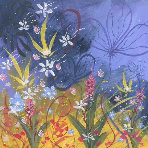 Splash Of Color Black Modern Wood Framed Art Print with Double Matting by Randy Noble Fine Art