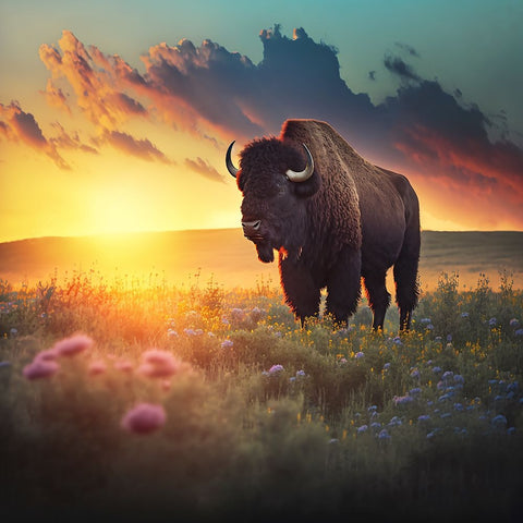 North American Wildlife 58 White Modern Wood Framed Art Print with Double Matting by Heere, Ray