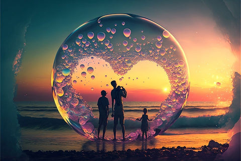 Love Is In The Air 11 Black Ornate Wood Framed Art Print with Double Matting by Heere, Ray