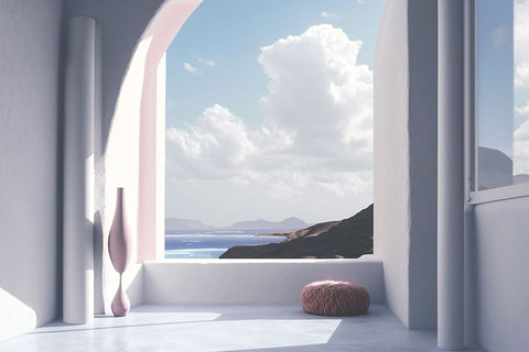 Architectural Photography Balconies 2 Black Modern Wood Framed Art Print by Heere, Ray