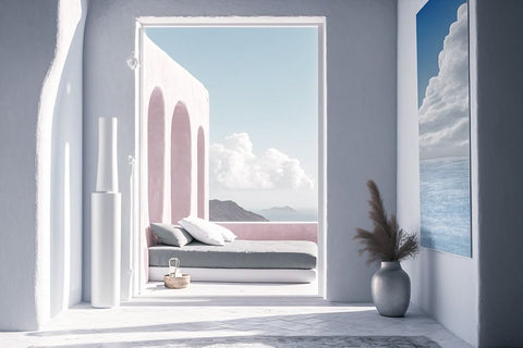 Architectural Photography Balconies 3 Black Ornate Wood Framed Art Print with Double Matting by Heere, Ray