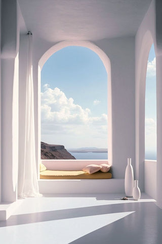 Architectural Photography Balconies 10 Black Ornate Wood Framed Art Print with Double Matting by Heere, Ray