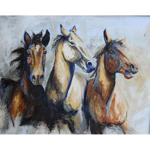 Trifecta White Modern Wood Framed Art Print by Gould, Renee