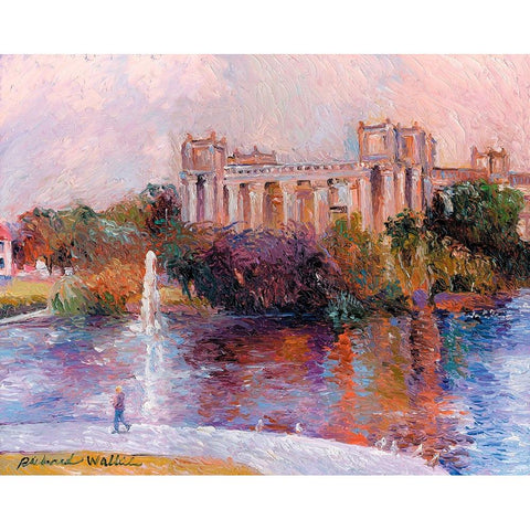 San Francisco White Modern Wood Framed Art Print by Wallich, Richard