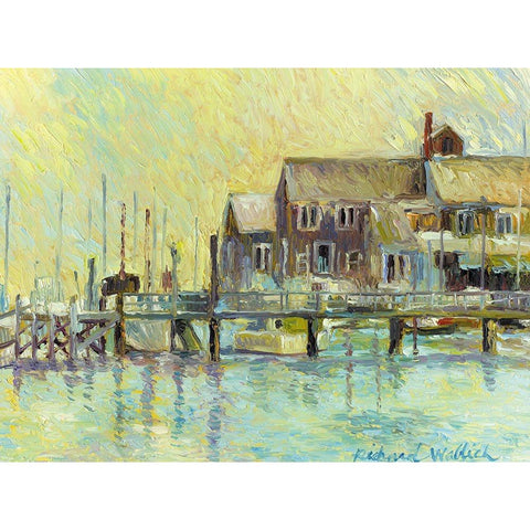 Narragansett Black Modern Wood Framed Art Print by Wallich, Richard