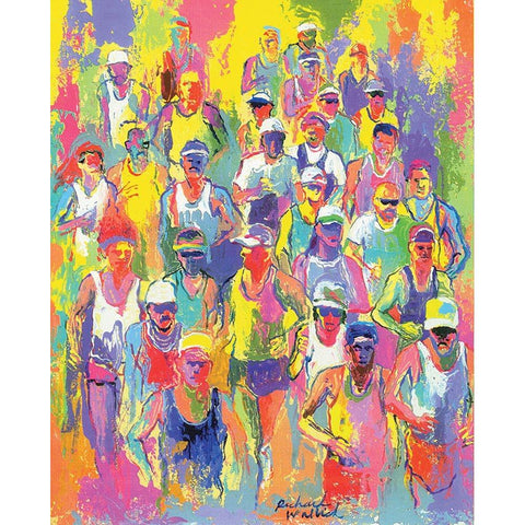 Marathon White Modern Wood Framed Art Print by Wallich, Richard