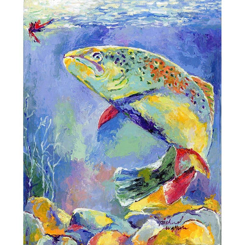 Big Ed Black Modern Wood Framed Art Print by Wallich, Richard