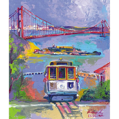 San Francisco 2 Black Modern Wood Framed Art Print with Double Matting by Wallich, Richard