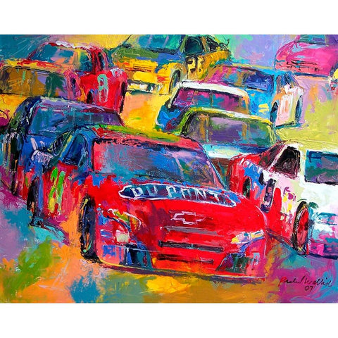 Jeff Gordon Black Modern Wood Framed Art Print with Double Matting by Wallich, Richard