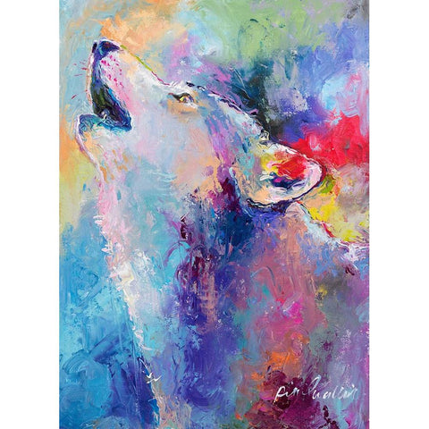 Wolf Gold Ornate Wood Framed Art Print with Double Matting by Wallich, Richard