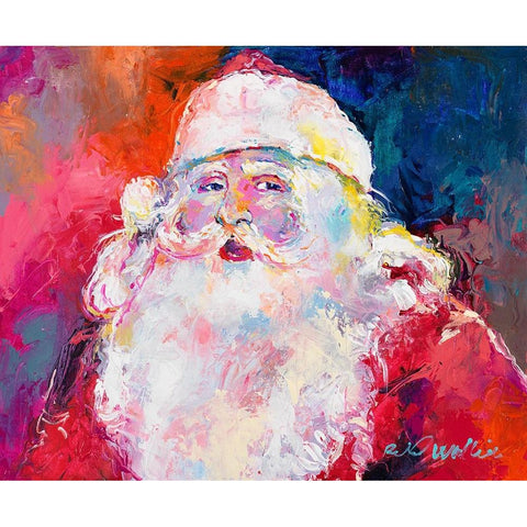 Santa Gold Ornate Wood Framed Art Print with Double Matting by Wallich, Richard