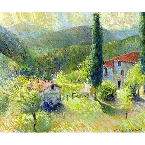 Italy 1 Black Modern Wood Framed Art Print by Wallich, Richard