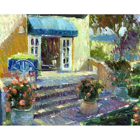 Flower Shop White Modern Wood Framed Art Print by Wallich, Richard