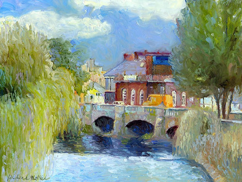 Rickys Trip To Europe Black Ornate Wood Framed Art Print with Double Matting by Wallich, Richard