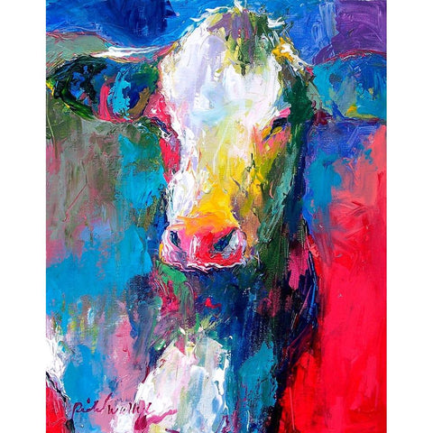 Art Cow 2 Black Modern Wood Framed Art Print with Double Matting by Wallich, Richard