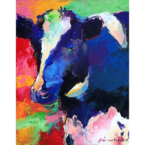Art Cow 1 White Modern Wood Framed Art Print by Wallich, Richard