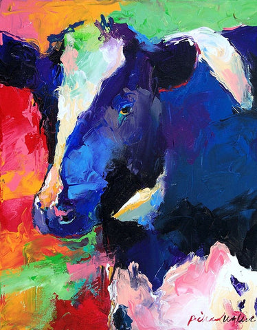 Art Cow 1 Black Ornate Wood Framed Art Print with Double Matting by Wallich, Richard