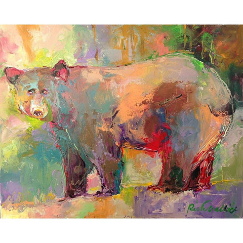 artbear Black Modern Wood Framed Art Print by Wallich, Richard