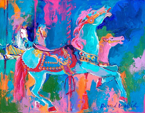 Artcar 1 Black Ornate Wood Framed Art Print with Double Matting by Wallich, Richard